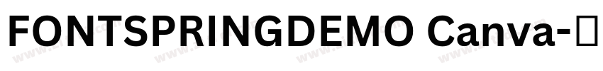 FONTSPRINGDEMO Canva字体转换